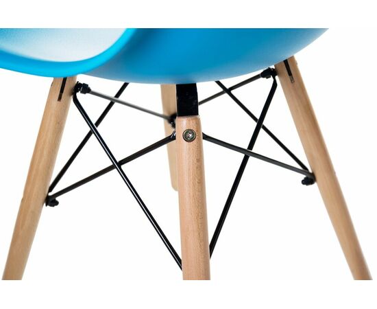 Стул обеденный LMZL-PP623, ножки светлый бук, цвет сиденья голубой, Вариант: ножки светлый бук, цвет сиденья голубой, изображение 8 | Интернет магазин мебели и декора LifeDekor