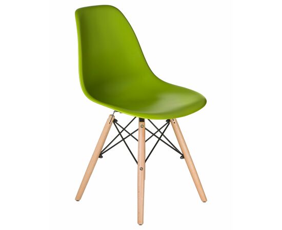 Стул обеденный LMZL-PP623, ножки светлый бук, цвет сиденья салатовый, Вариант: ножки светлый бук, цвет сиденья салатовый, изображение 2 | Интернет магазин мебели и декора LifeDekor