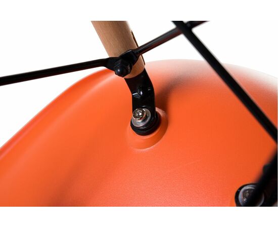 Стул обеденный LMZL-PP623, ножки светлый бук, цвет сиденья оранжевый, Вариант: ножки светлый бук, цвет сиденья оранжевый, изображение 8 | Интернет магазин мебели и декора LifeDekor