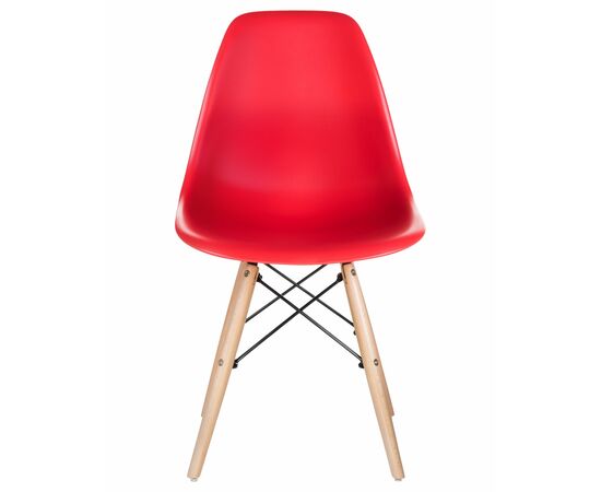 Стул обеденный LMZL-PP623, ножки светлый бук, цвет сиденья красный, Вариант: ножки светлый бук, цвет сиденья красный, изображение 7 | Интернет магазин мебели и декора LifeDekor