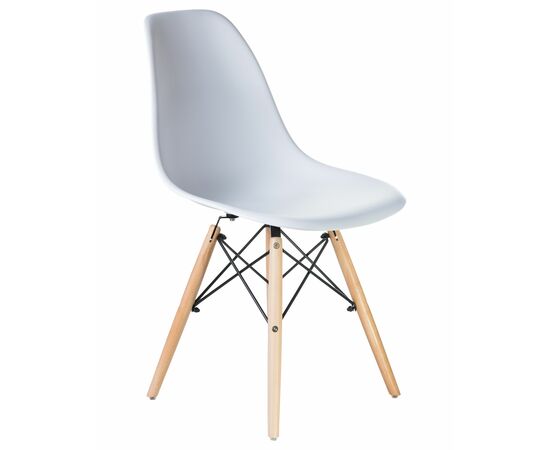 Стул обеденный LMZL-PP623, ножки светлый бук, цвет сиденья белый, Вариант: ножки светлый бук, цвет сиденья белый, изображение 2 | Интернет магазин мебели и декора LifeDekor