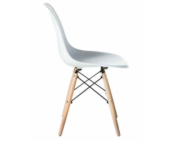 Стул обеденный LMZL-PP623, ножки светлый бук, цвет сиденья белый, Вариант: ножки светлый бук, цвет сиденья белый, изображение 3 | Интернет магазин мебели и декора LifeDekor