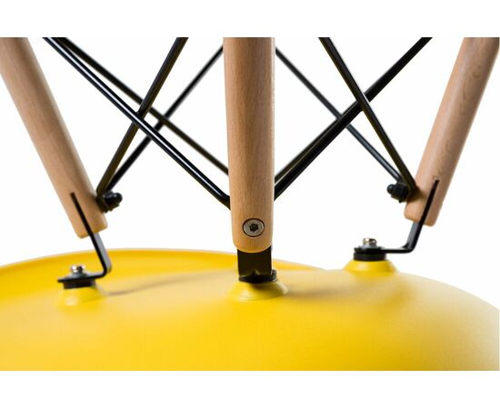 Стул обеденный LMZL-PP623, ножки светлый бук, цвет сиденья жёлтый, Вариант: ножки светлый бук, цвет сиденья жёлтый, изображение 7 | Интернет магазин мебели и декора LifeDekor