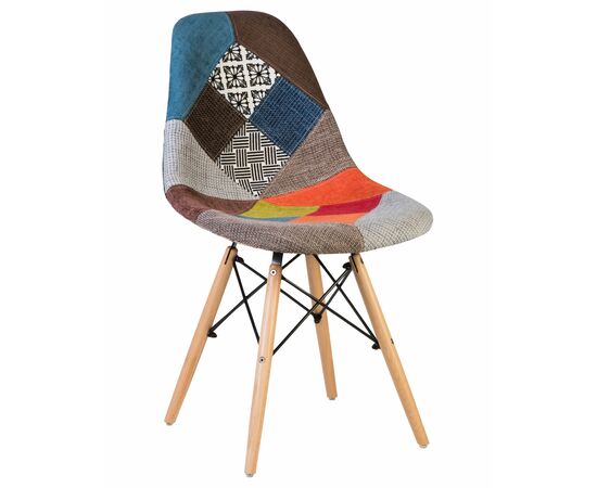 Стул обеденный LMZL-PP623, ножки светлый бук, цвет сиденья мозаика, Вариант: ножки светлый бук, цвет сиденья мозаика | Интернет магазин мебели и декора LifeDekor