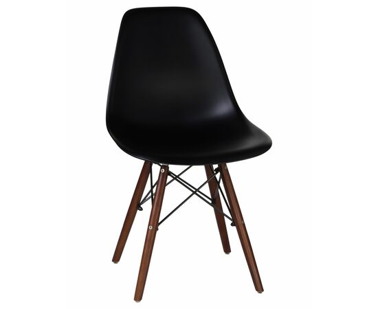 Стул обеденный LMZL-PP623, ножки тёмный бук, цвет сиденья чёрный, Вариант: ножки тёмный бук, цвет сиденья чёрный | Интернет магазин мебели и декора LifeDekor