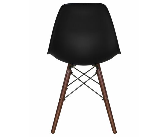 Стул обеденный LMZL-PP623, ножки тёмный бук, цвет сиденья чёрный, Вариант: ножки тёмный бук, цвет сиденья чёрный, изображение 5 | Интернет магазин мебели и декора LifeDekor