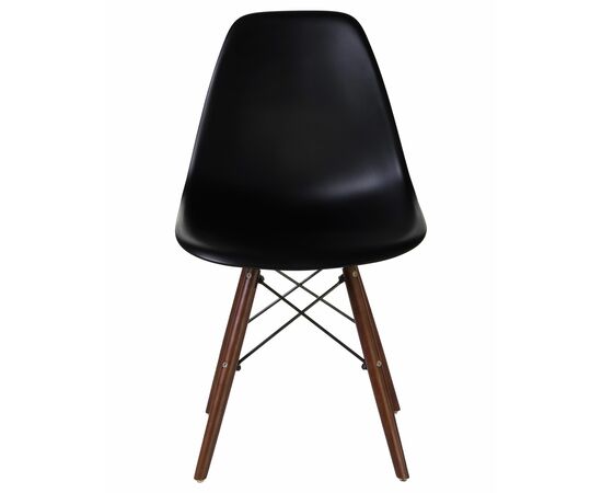 Стул обеденный LMZL-PP623, ножки тёмный бук, цвет сиденья чёрный, Вариант: ножки тёмный бук, цвет сиденья чёрный, изображение 6 | Интернет магазин мебели и декора LifeDekor