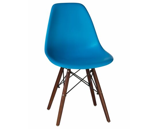 Стул обеденный LMZL-PP623, ножки тёмный бук, цвет сиденья голубой, Вариант: ножки тёмный бук, цвет сиденья голубой | Интернет магазин мебели и декора LifeDekor