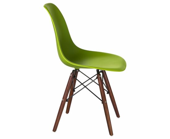 Стул обеденный LMZL-PP623, ножки тёмный бук, цвет сиденья салатовый, Вариант: ножки тёмный бук, цвет сиденья салатовый, изображение 3 | Интернет магазин мебели и декора LifeDekor