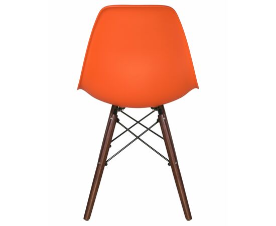 Стул обеденный LMZL-PP623, ножки тёмный бук, цвет сиденья оранжевый, Вариант: ножки тёмный бук, цвет сиденья оранжевый, изображение 5 | Интернет магазин мебели и декора LifeDekor