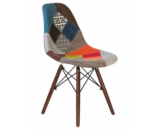 Стул обеденный LMZL-PP623, ножки тёмный бук, цвет сиденья мозаика, Вариант: ножки тёмный бук, цвет сиденья мозаика, изображение 2 | Интернет магазин мебели и декора LifeDekor