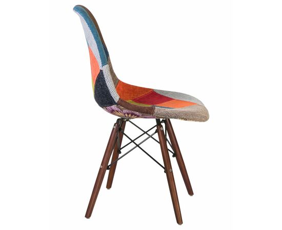 Стул обеденный LMZL-PP623, ножки тёмный бук, цвет сиденья мозаика, Вариант: ножки тёмный бук, цвет сиденья мозаика, изображение 3 | Интернет магазин мебели и декора LifeDekor