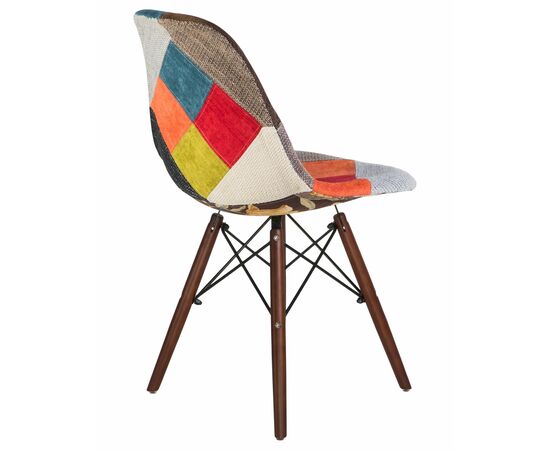 Стул обеденный LMZL-PP623, ножки тёмный бук, цвет сиденья мозаика, Вариант: ножки тёмный бук, цвет сиденья мозаика, изображение 4 | Интернет магазин мебели и декора LifeDekor