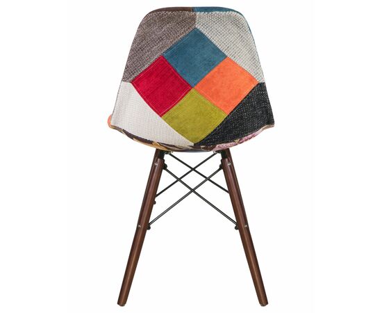 Стул обеденный LMZL-PP623, ножки тёмный бук, цвет сиденья мозаика, Вариант: ножки тёмный бук, цвет сиденья мозаика, изображение 5 | Интернет магазин мебели и декора LifeDekor