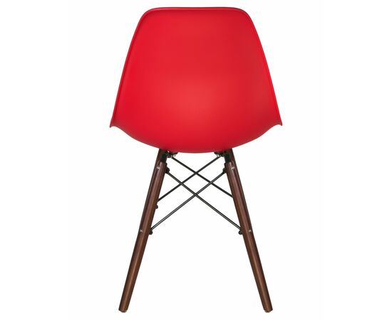 Стул обеденный LMZL-PP623, ножки тёмный бук, цвет сиденья красный, Вариант: ножки тёмный бук, цвет сиденья красный, изображение 5 | Интернет магазин мебели и декора LifeDekor