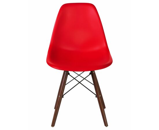Стул обеденный LMZL-PP623, ножки тёмный бук, цвет сиденья красный, Вариант: ножки тёмный бук, цвет сиденья красный, изображение 6 | Интернет магазин мебели и декора LifeDekor