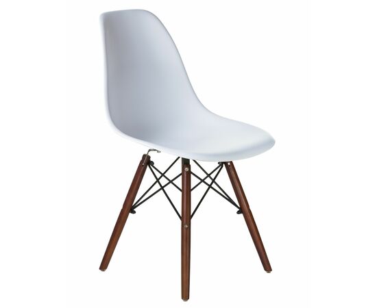 Стул обеденный LMZL-PP623, ножки тёмный бук, цвет сиденья белый, Вариант: ножки тёмный бук, цвет сиденья белый, изображение 2 | Интернет магазин мебели и декора LifeDekor