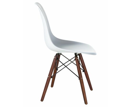 Стул обеденный LMZL-PP623, ножки тёмный бук, цвет сиденья белый, Вариант: ножки тёмный бук, цвет сиденья белый, изображение 3 | Интернет магазин мебели и декора LifeDekor