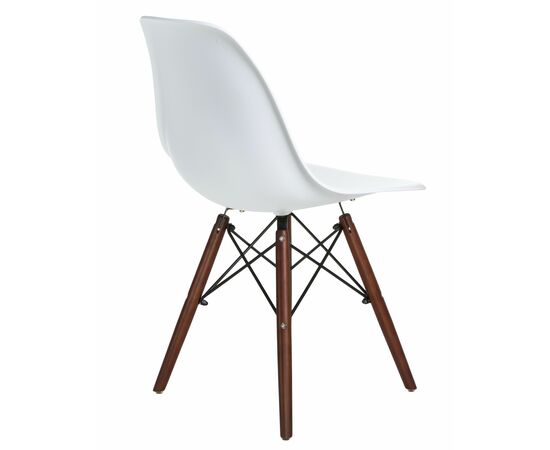 Стул обеденный LMZL-PP623, ножки тёмный бук, цвет сиденья белый, Вариант: ножки тёмный бук, цвет сиденья белый, изображение 4 | Интернет магазин мебели и декора LifeDekor