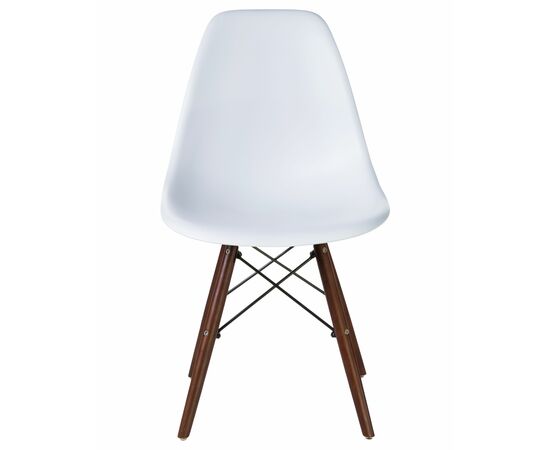 Стул обеденный LMZL-PP623, ножки тёмный бук, цвет сиденья белый, Вариант: ножки тёмный бук, цвет сиденья белый, изображение 6 | Интернет магазин мебели и декора LifeDekor