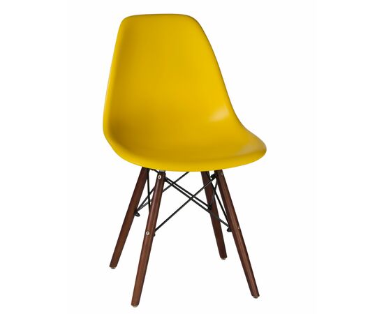 Стул обеденный LMZL-PP623, ножки тёмный бук, цвет сиденья жёлтый, Вариант: ножки тёмный бук, цвет сиденья жёлтый | Интернет магазин мебели и декора LifeDekor