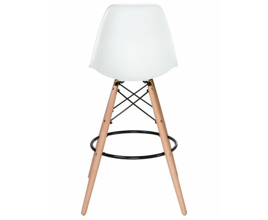 Стул барный LMZL-PP623G, ножки светлый бук, цвет сиденья белый, Вариант: ножки светлый бук, цвет сиденья белый, изображение 5 | Интернет магазин мебели и декора LifeDekor