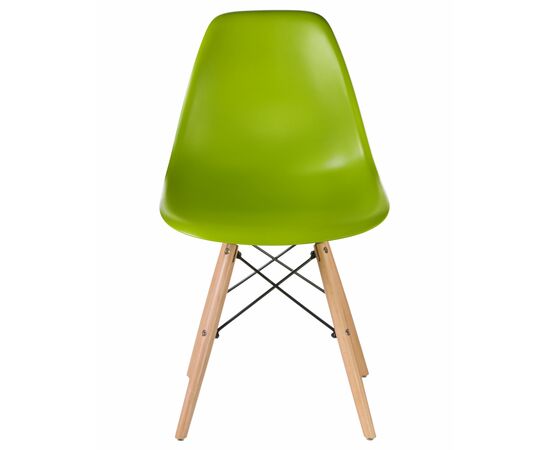 Стул обеденный DOBRIN DSW, ножки светлый бук, цвет салатовый (G-08), Вариант: ножки светлый бук, цвет салатовый (G-08), изображение 6 | Интернет магазин мебели и декора LifeDekor