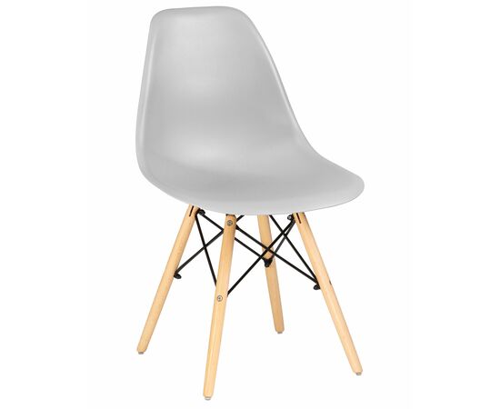 Стул обеденный DOBRIN DSW, ножки светлый бук, цвет светло-серый (GR-01), Вариант: ножки светлый бук, цвет светло-серый (GR-01) | Интернет магазин мебели и декора LifeDekor