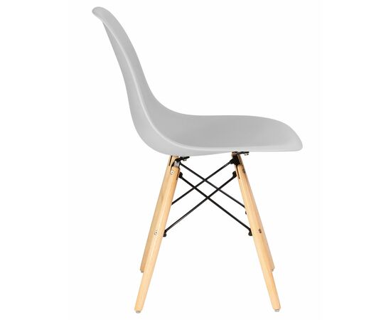 Стул обеденный DOBRIN DSW, ножки светлый бук, цвет светло-серый (GR-01), Вариант: ножки светлый бук, цвет светло-серый (GR-01), изображение 3 | Интернет магазин мебели и декора LifeDekor