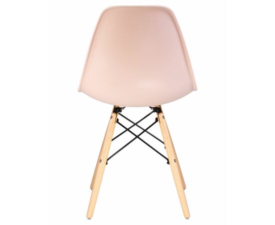 Стул обеденный DOBRIN DSW, ножки светлый бук, цвет светло-розовый (PK-02), Вариант: ножки светлый бук, цвет светло-розовый (PK-02), изображение 5 | Интернет магазин мебели и декора LifeDekor
