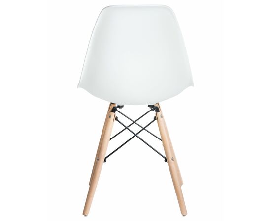 Стул обеденный DOBRIN DSW, ножки светлый бук, цвет белый (W-02), Вариант: ножки светлый бук, цвет белый (W-02), изображение 5 | Интернет магазин мебели и декора LifeDekor