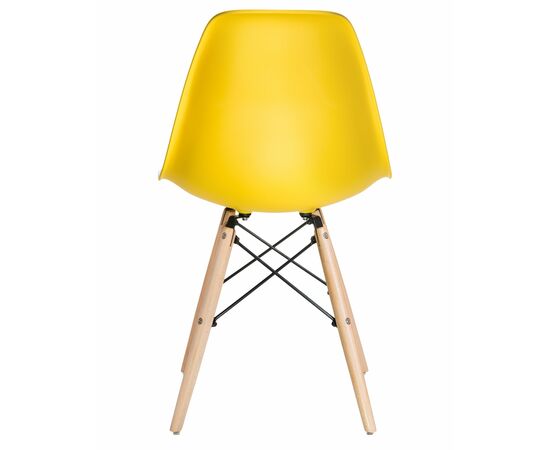 Стул обеденный DOBRIN DSW, ножки светлый бук, цвет жёлтый (Y-01), Вариант: ножки светлый бук, цвет жёлтый (Y-01), изображение 5 | Интернет магазин мебели и декора LifeDekor