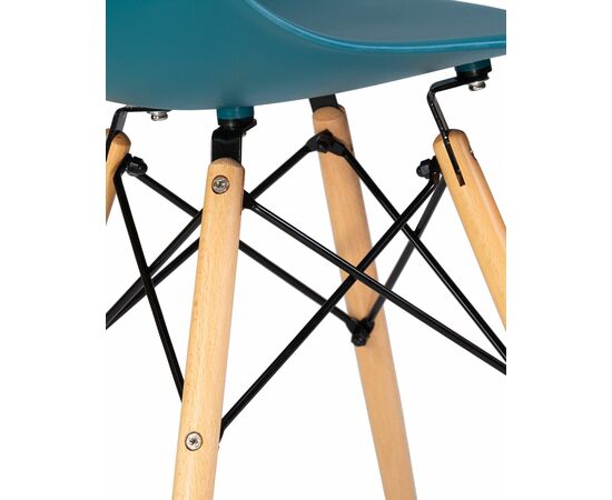 Стул обеденный DOBRIN DSW, ножки светлый бук, цвет морской волны (G-05), Вариант: ножки светлый бук, цвет морской волны (G-05), изображение 8 | Интернет магазин мебели и декора LifeDekor