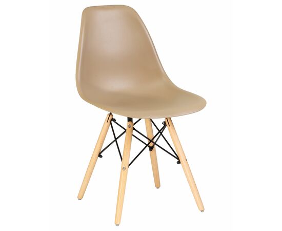 Стул обеденный DOBRIN DSW, ножки светлый бук, цвет бежевый (GR-03), Вариант: ножки светлый бук, цвет бежевый (GR-03) | Интернет магазин мебели и декора LifeDekor
