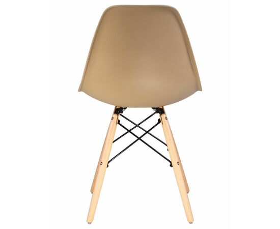 Стул обеденный DOBRIN DSW, ножки светлый бук, цвет бежевый (GR-03), Вариант: ножки светлый бук, цвет бежевый (GR-03), изображение 5 | Интернет магазин мебели и декора LifeDekor