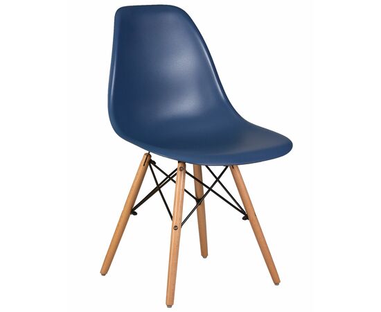 Стул обеденный DOBRIN DSW, ножки светлый бук, цвет тёмно-синий (BE-12), Вариант: ножки светлый бук, цвет тёмно-синий (BE-12) | Интернет магазин мебели и декора LifeDekor