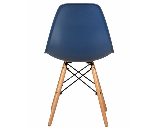 Стул обеденный DOBRIN DSW, ножки светлый бук, цвет тёмно-синий (BE-12), Вариант: ножки светлый бук, цвет тёмно-синий (BE-12), изображение 5 | Интернет магазин мебели и декора LifeDekor