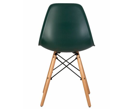 Стул обеденный DOBRIN DSW, ножки светлый бук, цвет тёмно-зеленый (G-13), Вариант: ножки светлый бук, цвет тёмно-зеленый (G-13), изображение 5 | Интернет магазин мебели и декора LifeDekor