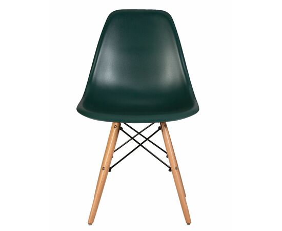 Стул обеденный DOBRIN DSW, ножки светлый бук, цвет тёмно-зеленый (G-13), Вариант: ножки светлый бук, цвет тёмно-зеленый (G-13), изображение 6 | Интернет магазин мебели и декора LifeDekor