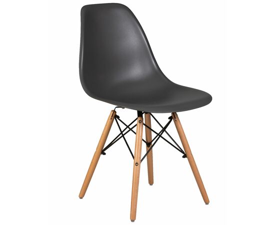 Стул обеденный DOBRIN DSW, ножки светлый бук, цвет тёмно-серый (GR-04), Вариант: ножки светлый бук, цвет тёмно-серый (GR-04) | Интернет магазин мебели и декора LifeDekor