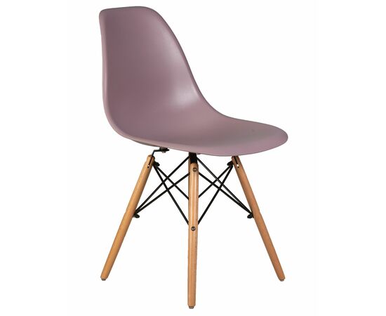 Стул обеденный DOBRIN DSW, ножки светлый бук, цвет сиреневый (P-04), Вариант: ножки светлый бук, цвет сиреневый (P-04), изображение 2 | Интернет магазин мебели и декора LifeDekor