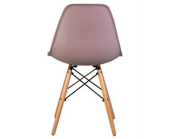 Стул обеденный DOBRIN DSW, ножки светлый бук, цвет сиреневый (P-04), Вариант: ножки светлый бук, цвет сиреневый (P-04), изображение 5 | Интернет магазин мебели и декора LifeDekor