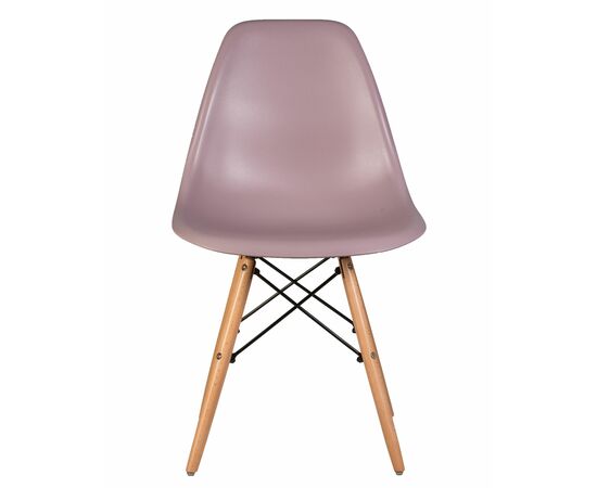 Стул обеденный DOBRIN DSW, ножки светлый бук, цвет сиреневый (P-04), Вариант: ножки светлый бук, цвет сиреневый (P-04), изображение 6 | Интернет магазин мебели и декора LifeDekor