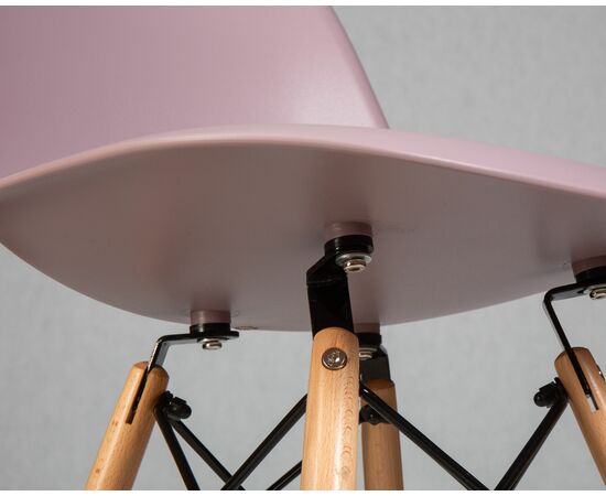 Стул обеденный DOBRIN DSW, ножки светлый бук, цвет сиреневый (P-04), Вариант: ножки светлый бук, цвет сиреневый (P-04), изображение 7 | Интернет магазин мебели и декора LifeDekor