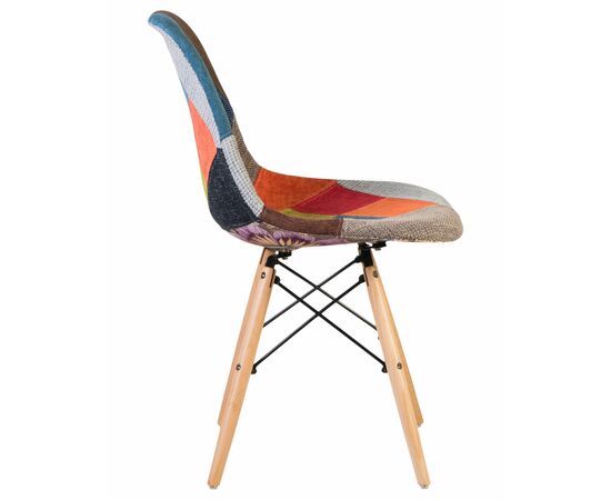 Стул обеденный DOBRIN DSW, ножки светлый бук, цвет мозаика, Вариант: ножки светлый бук, цвет мозаика, изображение 3 | Интернет магазин мебели и декора LifeDekor