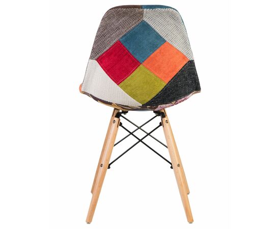 Стул обеденный DOBRIN DSW, ножки светлый бук, цвет мозаика, Вариант: ножки светлый бук, цвет мозаика, изображение 5 | Интернет магазин мебели и декора LifeDekor