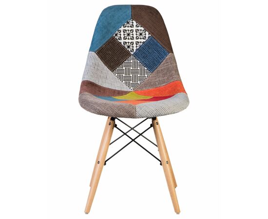 Стул обеденный DOBRIN DSW, ножки светлый бук, цвет мозаика, Вариант: ножки светлый бук, цвет мозаика, изображение 6 | Интернет магазин мебели и декора LifeDekor