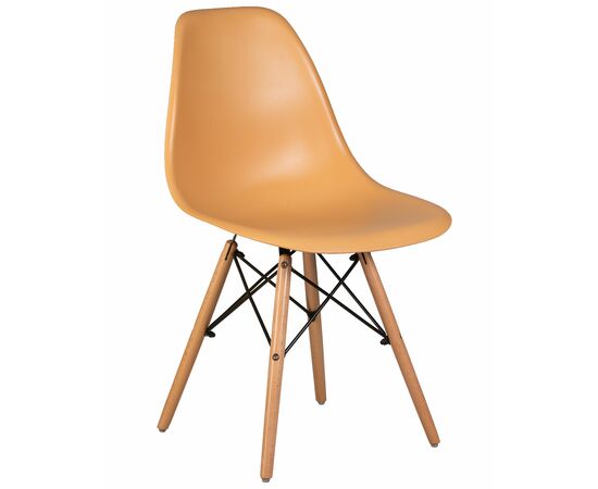 Стул обеденный DOBRIN DSW, ножки светлый бук, цвет персиковый (NX-Y-06), Вариант: ножки светлый бук, цвет персиковый (NX-Y-06) | Интернет магазин мебели и декора LifeDekor