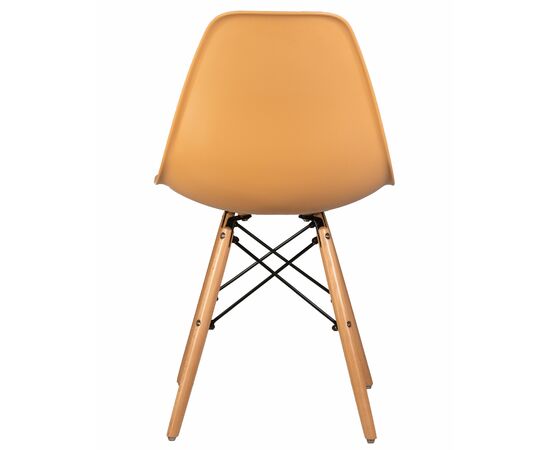 Стул обеденный DOBRIN DSW, ножки светлый бук, цвет персиковый (NX-Y-06), Вариант: ножки светлый бук, цвет персиковый (NX-Y-06), изображение 5 | Интернет магазин мебели и декора LifeDekor