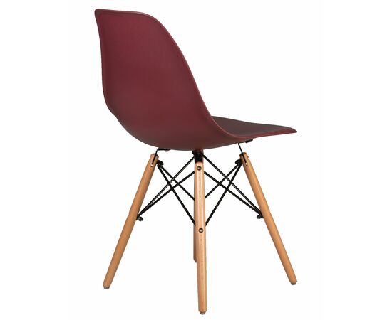 Стул обеденный DOBRIN DSW, ножки светлый бук, цвет сливовый (R-13), Вариант: ножки светлый бук, цвет сливовый (R-13), изображение 4 | Интернет магазин мебели и декора LifeDekor